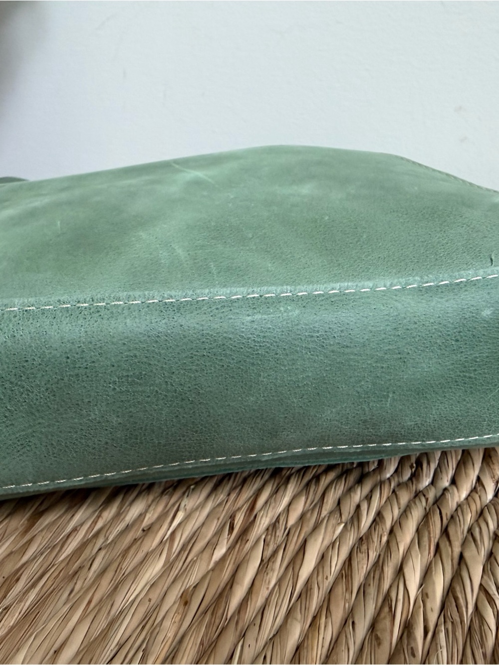 Portland Leather Goods Juliette Sage Green Leather Tote - Picture 7 of 9